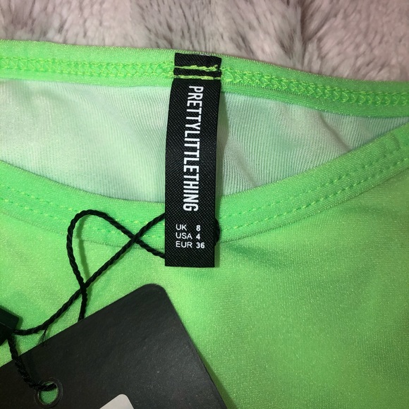 PrettyLittleThing Neon Green Bottoms - Picture 2 of 4
